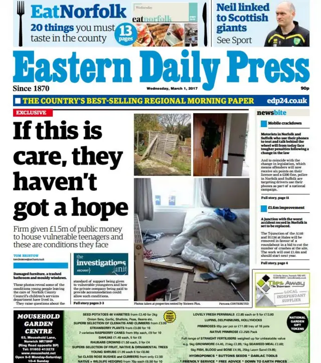 EDP front page