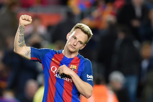 Ivan Rakitic celebrates