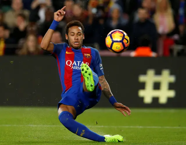 Neymar in action