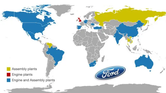 Ford global map