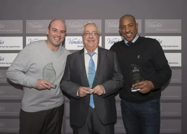 Dion Dublin, Paul Wanless and John Beck