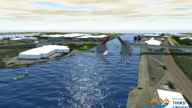 Artist's impression of third crossing in Lowestoft