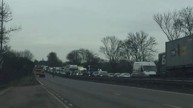 Congestion near Alrewas