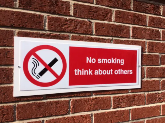 No smoking sign at Ipswich Hospital