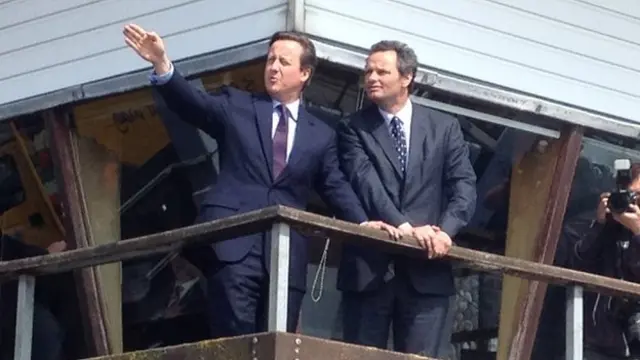 Peter Aldous, pictured with David Cameron, in 2015