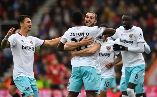 West Ham celebrate