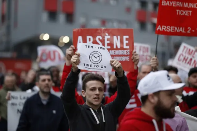 Arsenal fan protests