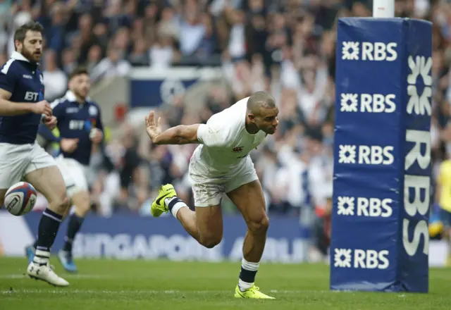 Joseph scores his and England's second try