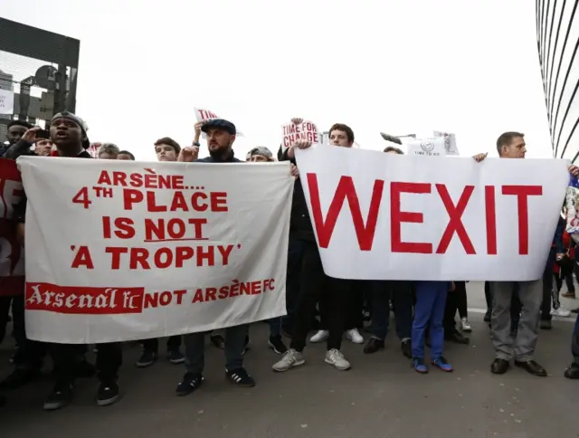 Arsenal fan protests