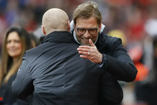 Jurgen Klopp and Sean Dyche