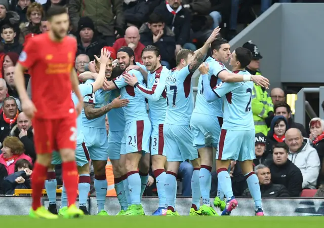 Burnley celebrate