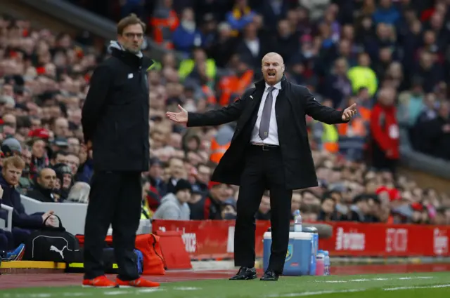 Sean Dyche and Jurgen Klopp