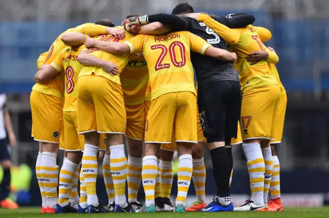 Millwall huddle