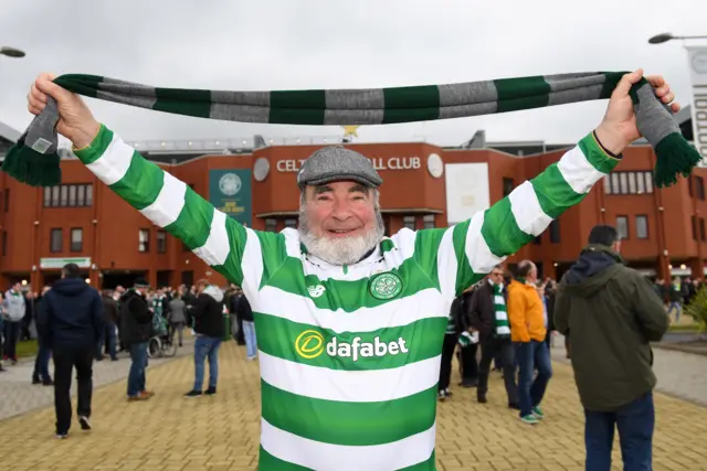 A happy Celtic fan