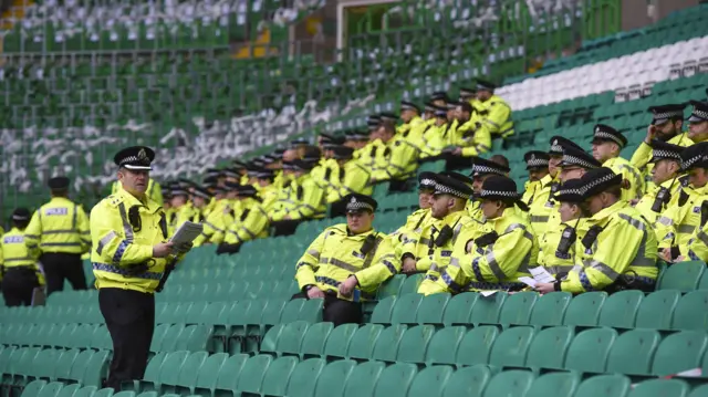 Police at Celtic Park