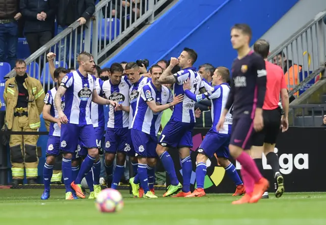 Deportivo celebrate