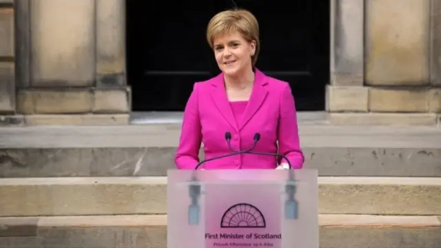 Nicola Sturgeon will give her speech from Bute House