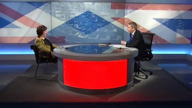 
          Scottish Chambers of Commerce chief executive Liz Cameron being interviewed during the last indy
        