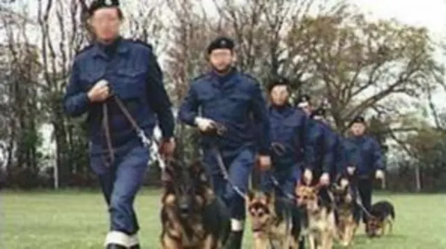 police dog handlers