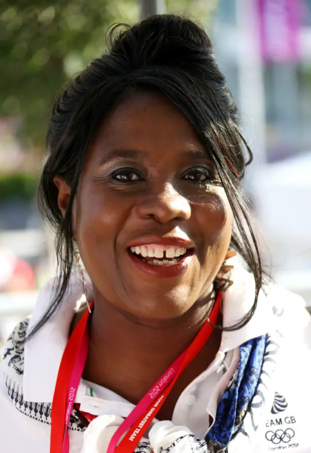 Tessa Sanderson during the 2012 Olympics