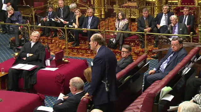 
          Conservative MPs Oliver Letwin, John Redwood and Mark Francois watch the debate (top right)
        