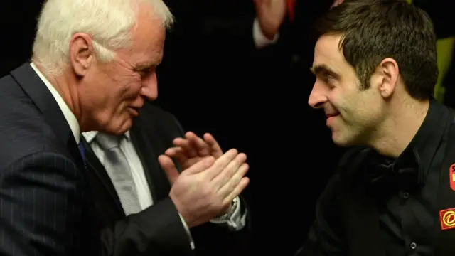 Ronnie O'Sullivan and Barry Hearn