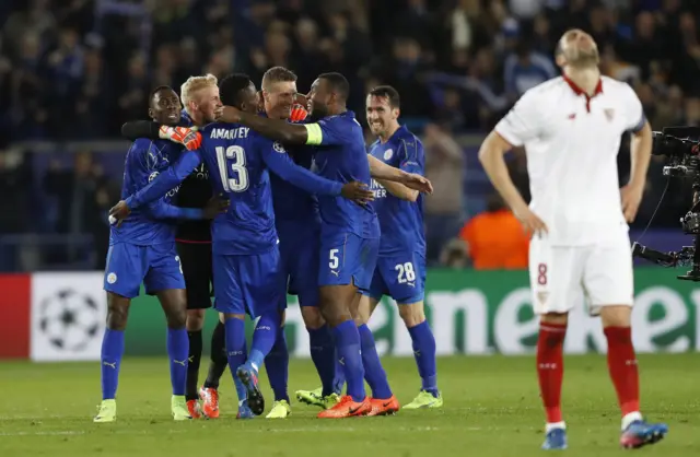 Leicester celebrate