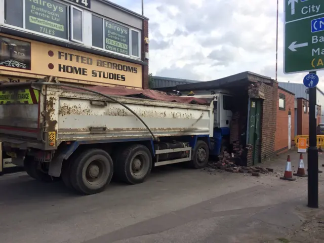 Lorry crash