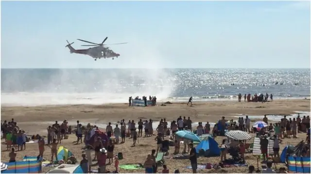 Camber Sands beach in August 2016