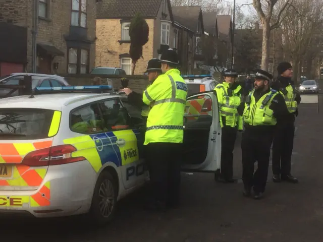 Police and tree protesters