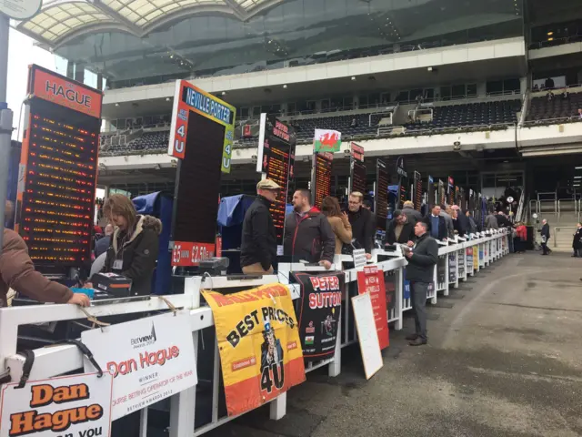 Bookies waiting at Cheltenham