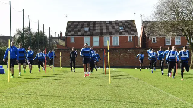 Leicester training