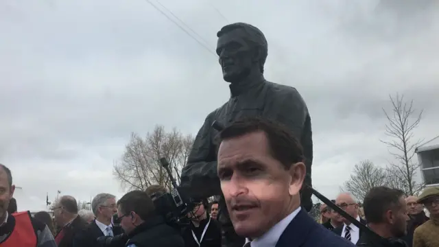 AP McCoy with statue