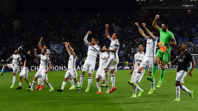 Juventus celebrate