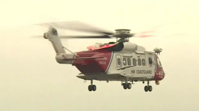 HM Coastguard helicopter