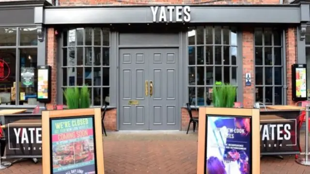 Yates in Newcastle-under-Lyme