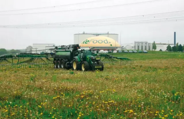 Fertilising fields near Doncaster