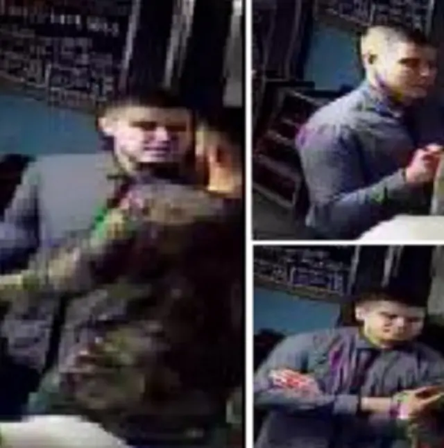 CCTV of man at the Mason's Arms in Wickersley