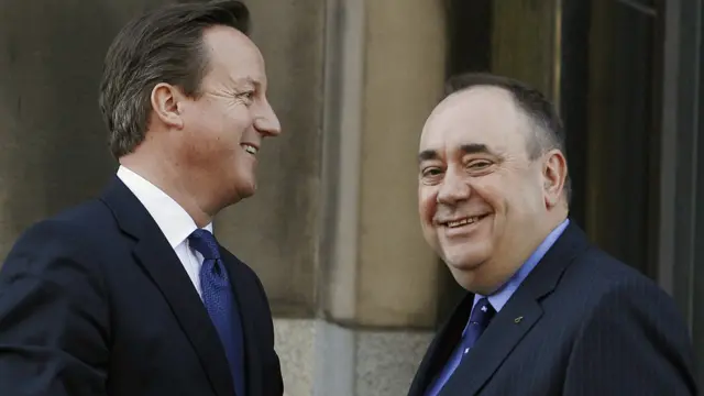 David Cameron and Alex Salmond