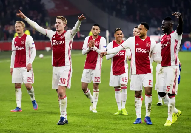 Ajax celebrate