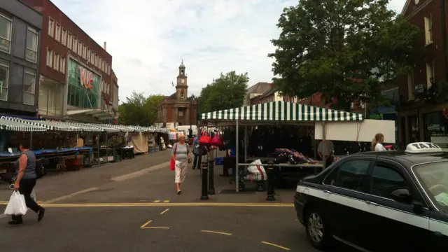 Newcastle-under-Lyme town market