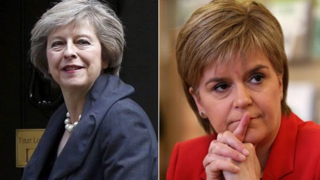 Theresa May and Nicola Sturgeon