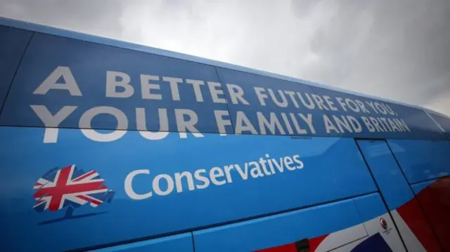 Conservative party battle bus