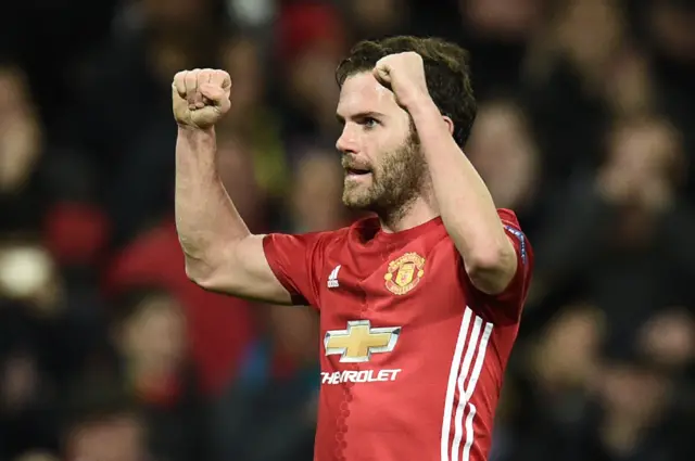 Mata celebrates