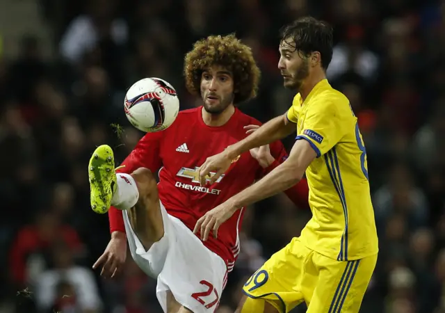 Fellaini in action