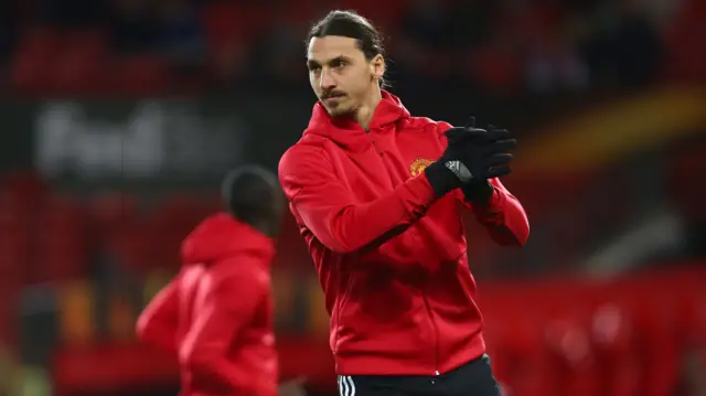 Ibrahimovic warms up