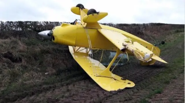 Crashed plane