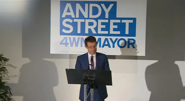 Andy Street launching his manifesto