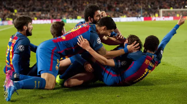 Barcelona celebrate