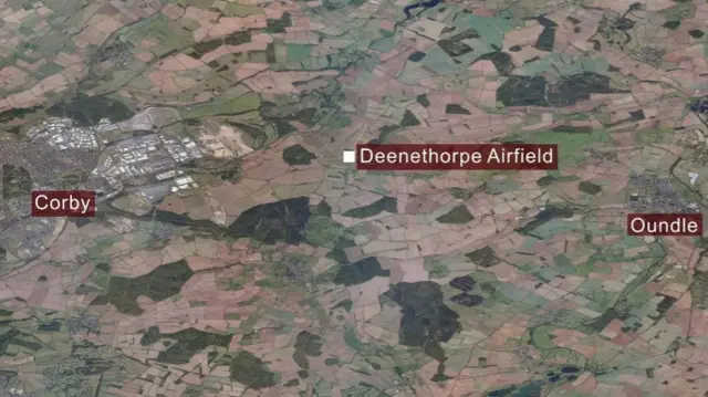 Map of Deenethorpe Airfield